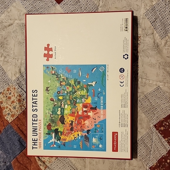 Mudpuppy The United States 1000 Piece Puzzle - Picture 2 of 2